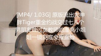 [MP4/ 1.03G] 原版流出大神胖Tiger重金约战交过七八个男朋友做过女教师的漂亮小姐姐一镜到底全程露脸