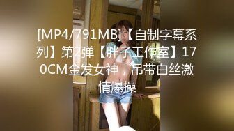 [MP4/791MB]【自制字幕系列】第2弹【胖子工作室】170CM金发女神，吊带白丝激情爆操