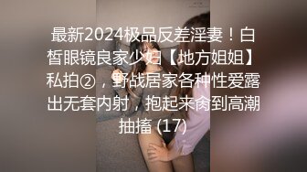 最新2024极品反差淫妻！白皙眼镜良家少妇【地方姐姐】私拍②，野战居家各种性爱露出无套内射，抱起来肏到高潮抽搐 (17)