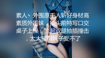 素人丶外围原千人斩好身材高素质外围妹，镜头前特写口交桌子上操，抬起双腿抽插撞击，太大搞得妹子受不了