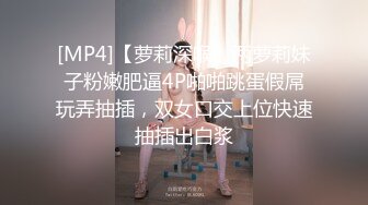 [MP4]【萝莉深喉】两萝莉妹子粉嫩肥逼4P啪啪跳蛋假屌玩弄抽插，双女口交上位快速抽插出白浆