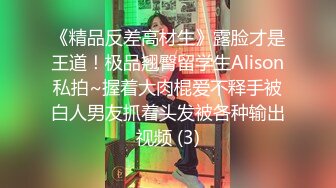 《精品反差高材生》露脸才是王道！极品翘臀留学生Alison私拍~握着大肉棍爱不释手被白人男友抓着头发被各种输出视频 (3)